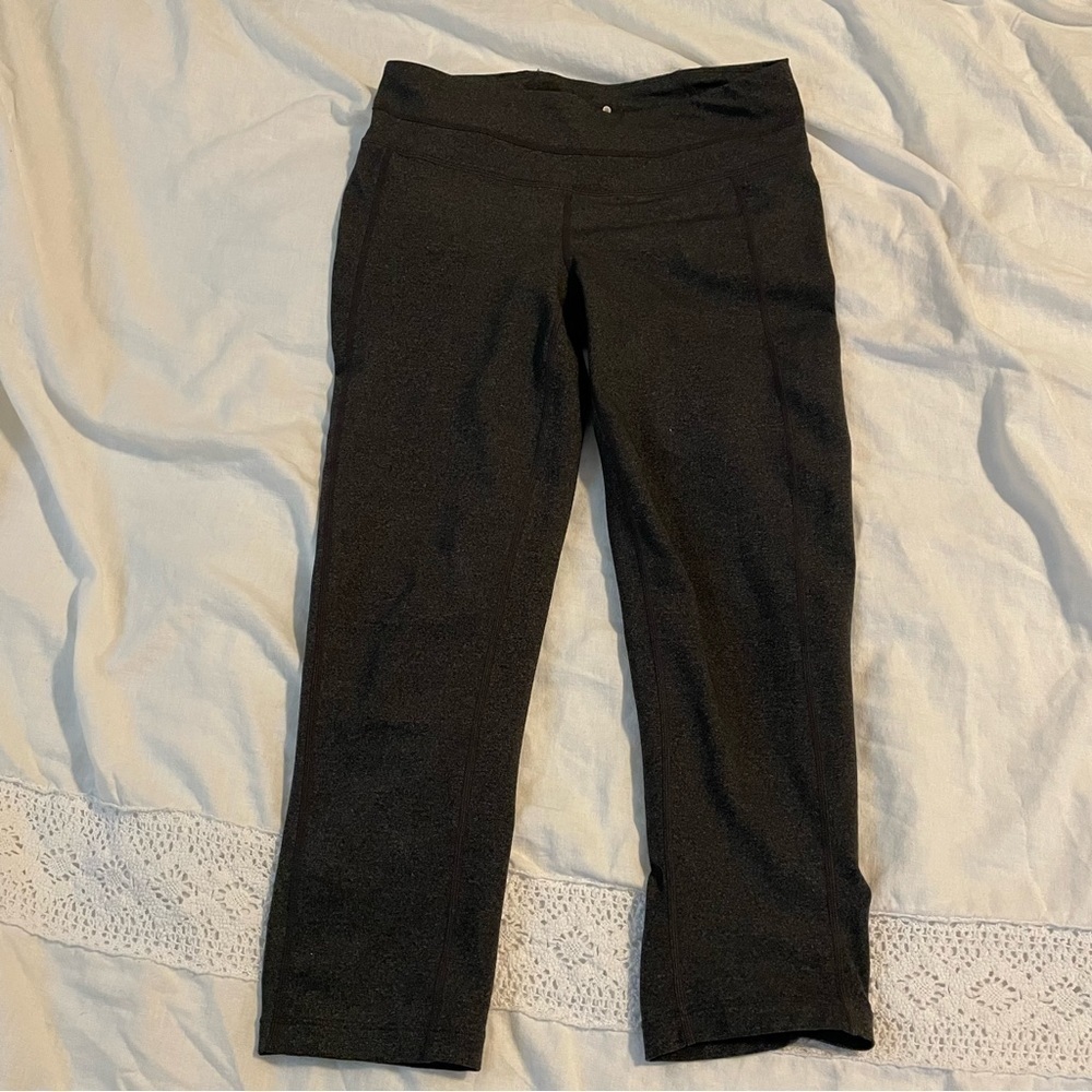 Athleta Small Tall Balance Capri heather gray style 964552